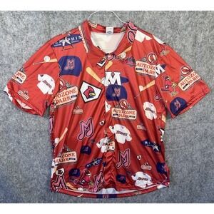 Memphis Redbirds MiLB Baseball Hawaiian Camp Shirt Men XL Logo Promo BWM
